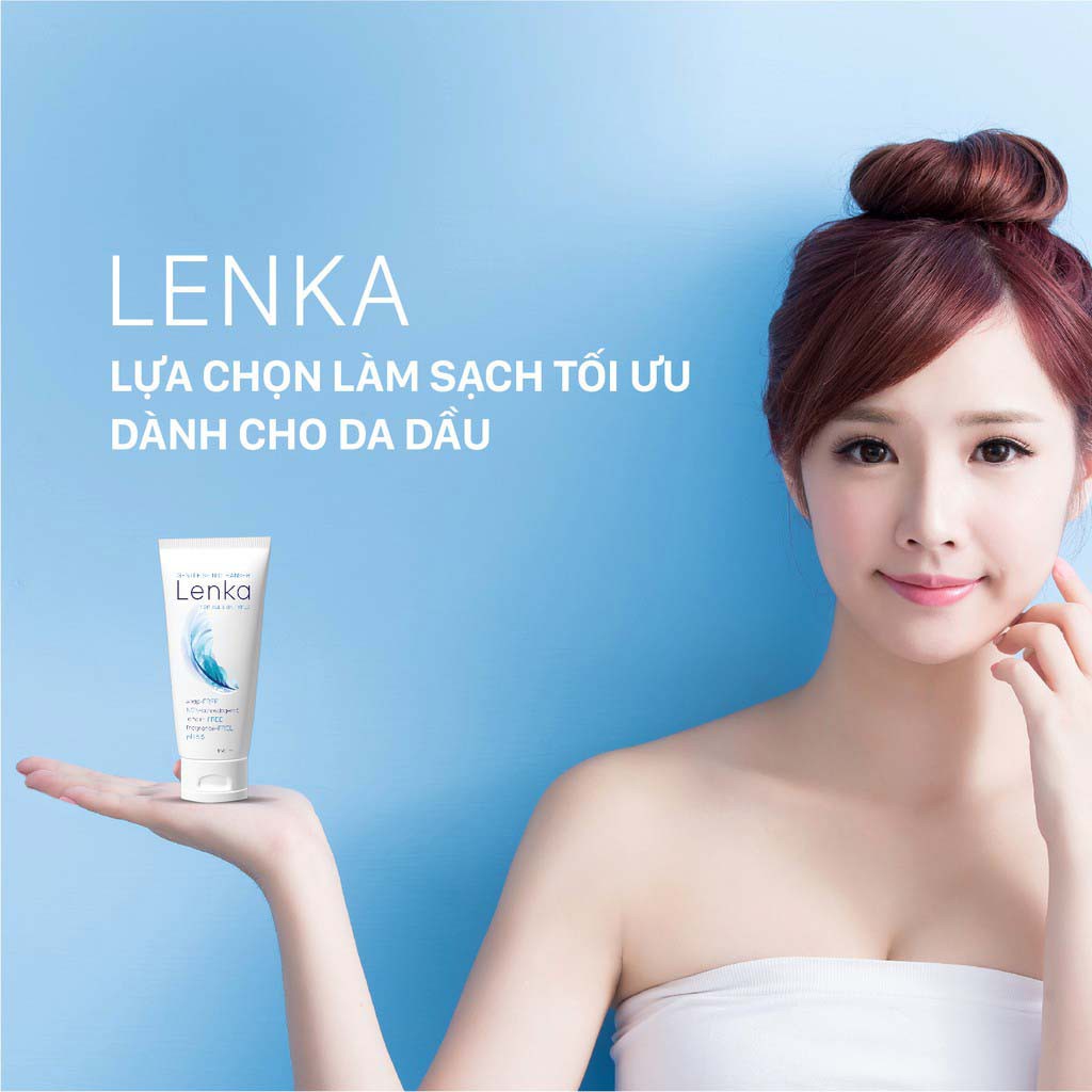 Sữa rửa mặt Lenka thích hợp với mọi loại da Làm sạch nhẹ nhàng, không lấy đi lớp màng bảo vệ tự nhiên của da