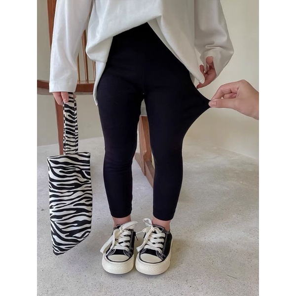 QUẦN DÀI LEGGING THUN COTTON CHO BÉ GÁI