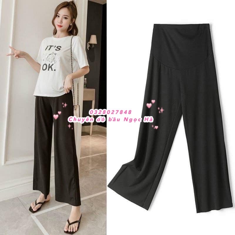 Quần bầu ống rộng CHẤT THUN TĂM LẠNH quảng châu