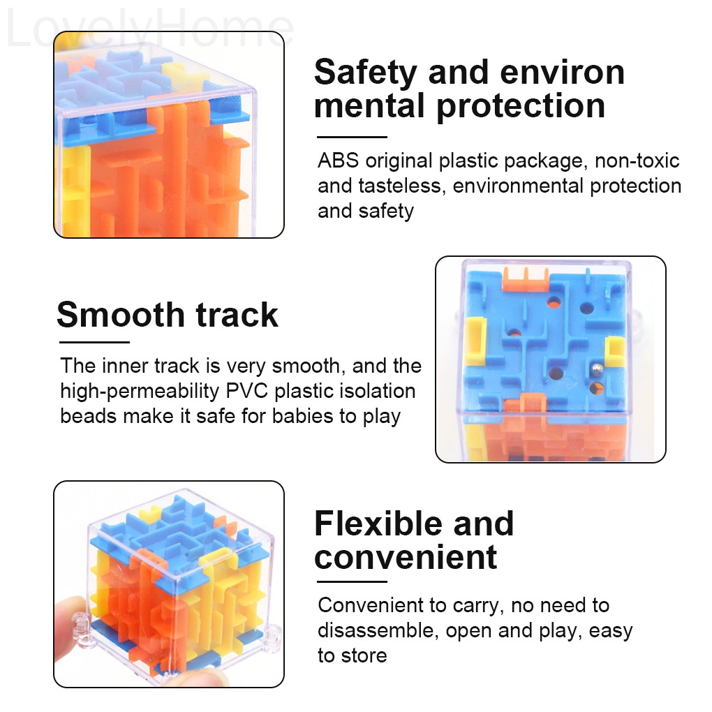 Đồ chơi mê cung 3d 720 độ bằng nhựa vui nhộn cho bé