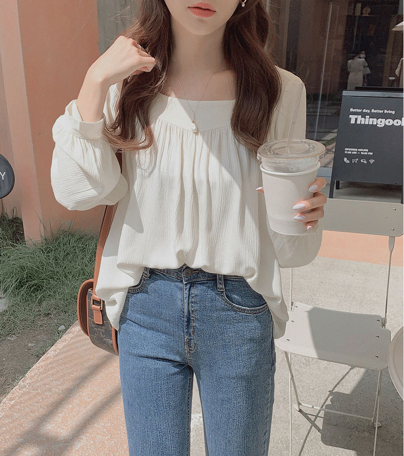 Áo Sơ Mi Tay Dài Dáng Rộng Màu Trơn Thời Trang Mùa Thu Cá Tính Cho Nữ