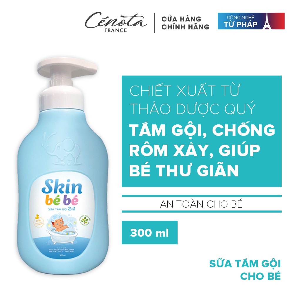 Sữa Tắm Gội Cho Bé Cenota Skin Bé Bé 300ml