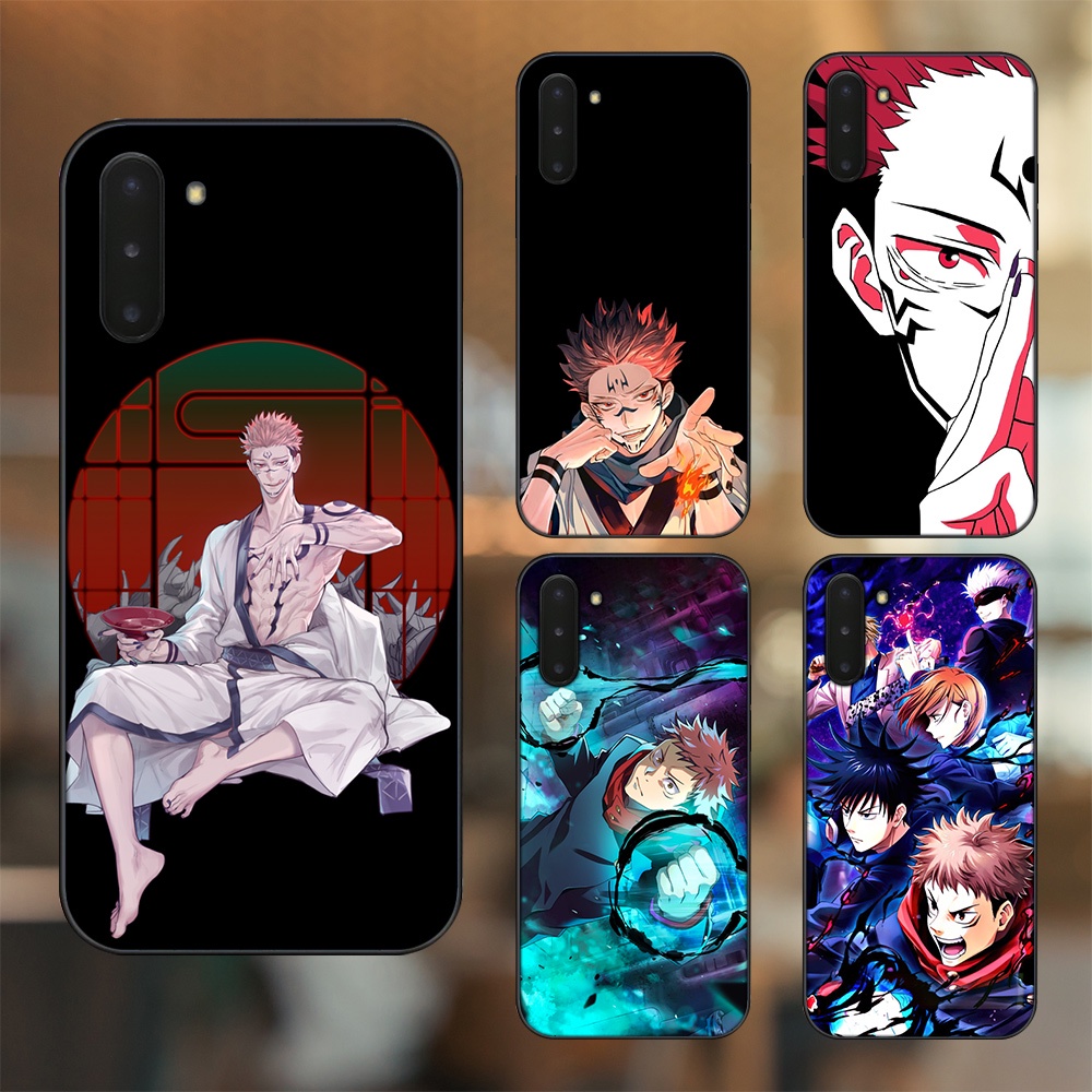 Ốp lưng Samsung Note 10 viền đen in hình Yuji Jujutsu Kaisen