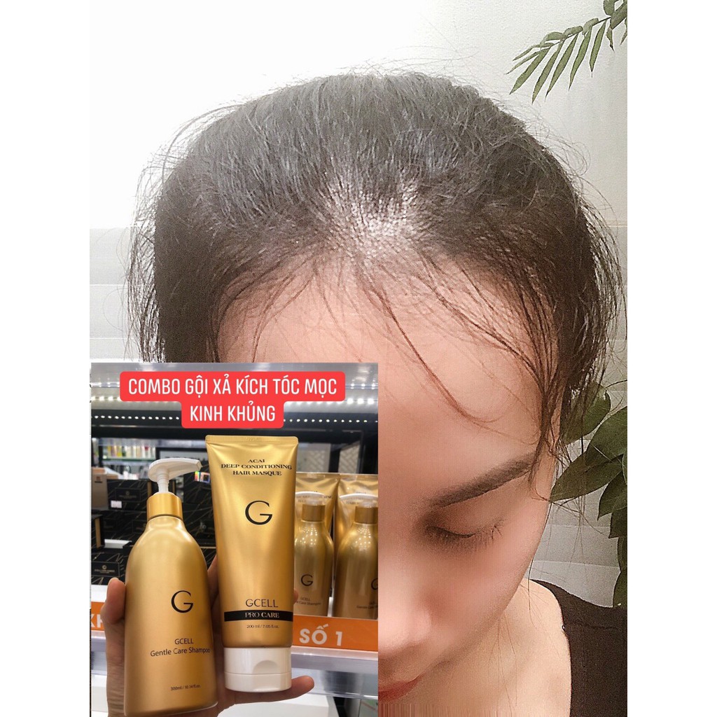 Combo Dầu Gội- Dầu Xả ngăn rụng tóc, phục hồi lõi tóc Gcell Hàn Quốc(có video và hình ảnh khách hàng đã sử dung thực tế)