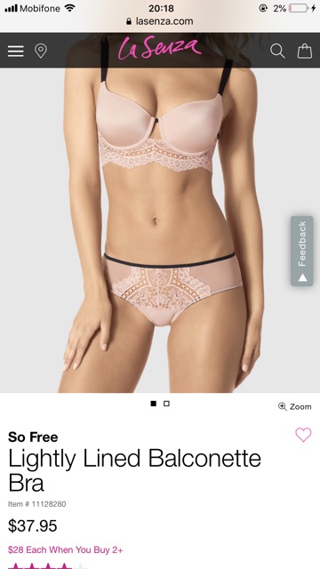 Áo lót big size la senza cao cấp 36F 36DDD 38DD 38E dolotbigsize