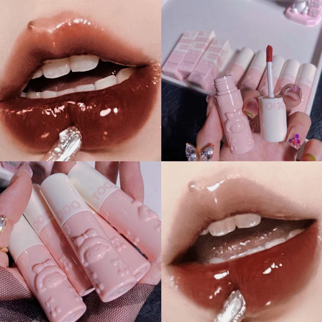 Son Bóng Dưỡng Ẩm Thiết Kế Hình Quả Cherry Dễ Thương