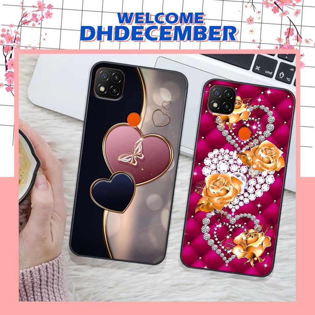 Ốp lưng Xiaomi REDMI 9C in hình hoa tinh tế , mới mẻ DH DECEMBER