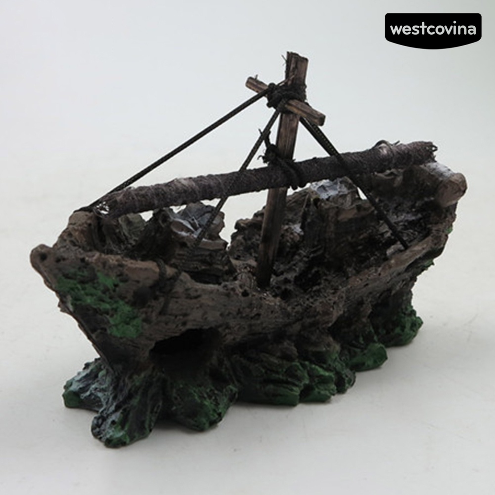 Mô hình thuyền buồm mini trang trí hồ cá