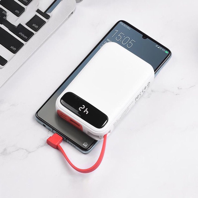 Pin sạc dự phòng 10000mah hoco j40 kiêm dây sạc