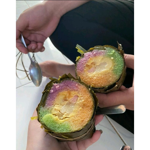 Q8.BÁNH TÉT TRÀ CUÔN 3MÀU