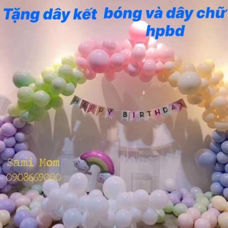 120 bong bóng Pastel. Tặng dây kết bóng và dây chữ HPBD