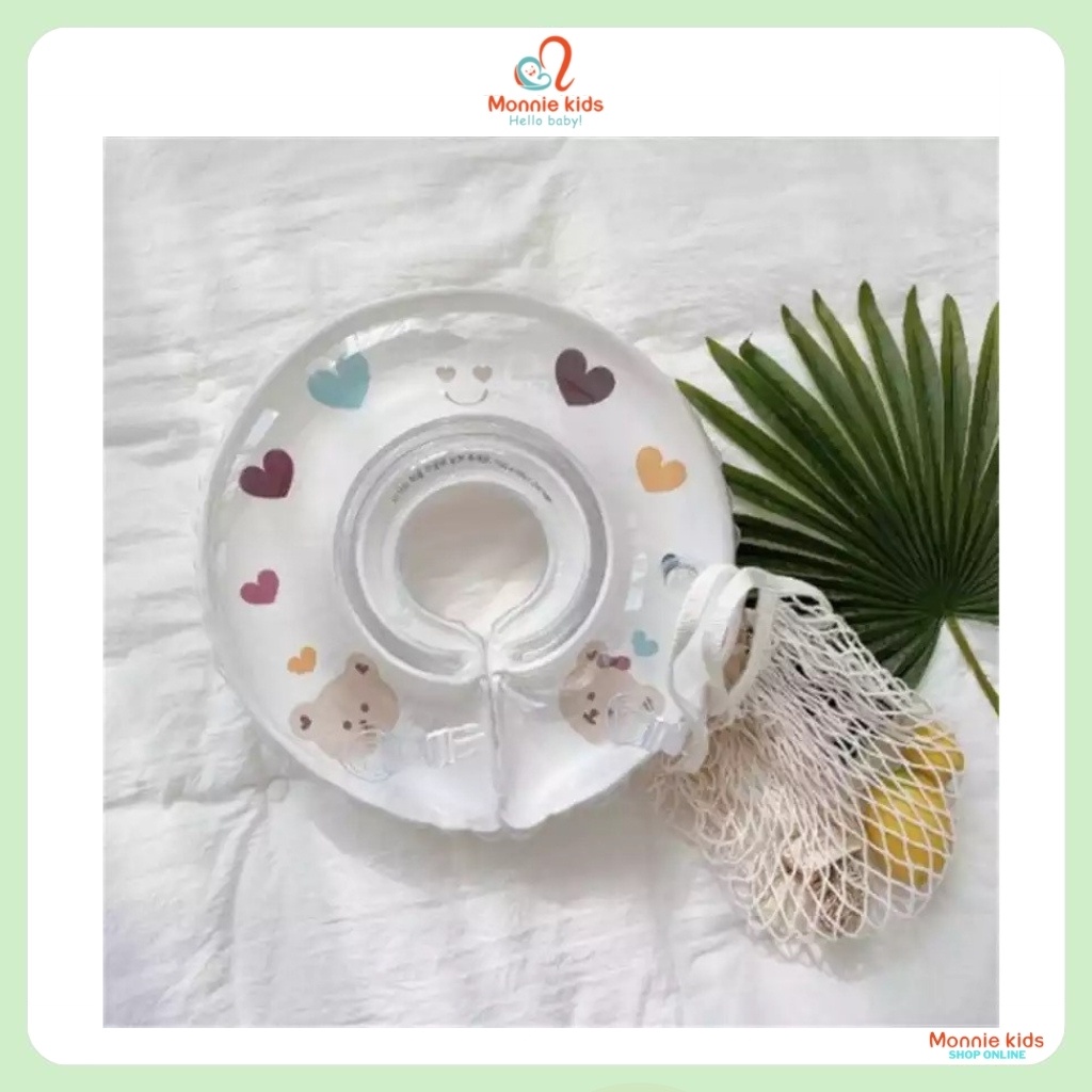 Phao cổ tập bơi Playing Bar Rot cho bé sơ sinh, phao đỡ cổ chống lật an toàn - Monnie Kids