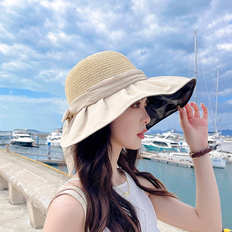 Nón Vành Rộng Chống Nắng Kiểu Dáng Thời Trang Phong Cách Hàn Quốc Cho Nữ