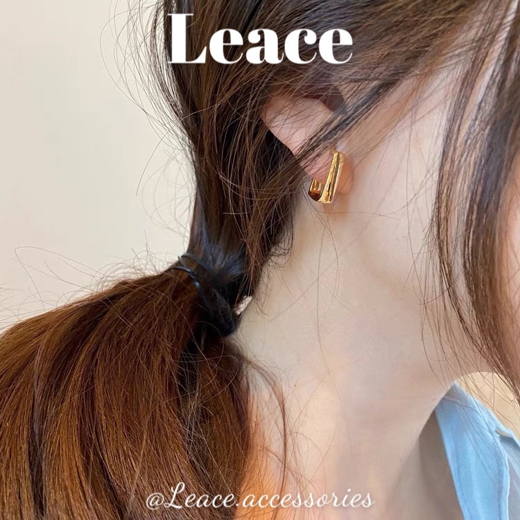 Bông tai khuyên tai thiết kế vuông đơn giản phong cách Hàn Quốc ER031 Leace.accessories