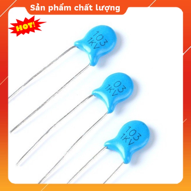 Tụ cao áp Gốm / Tụ Điện / Tụ Điện Gốm 1kv 103,chuyên dụng bếp từ và các điện tử khác