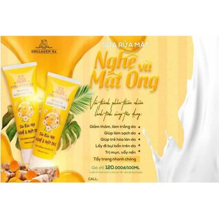 Sữa rửa mặt collagen x3