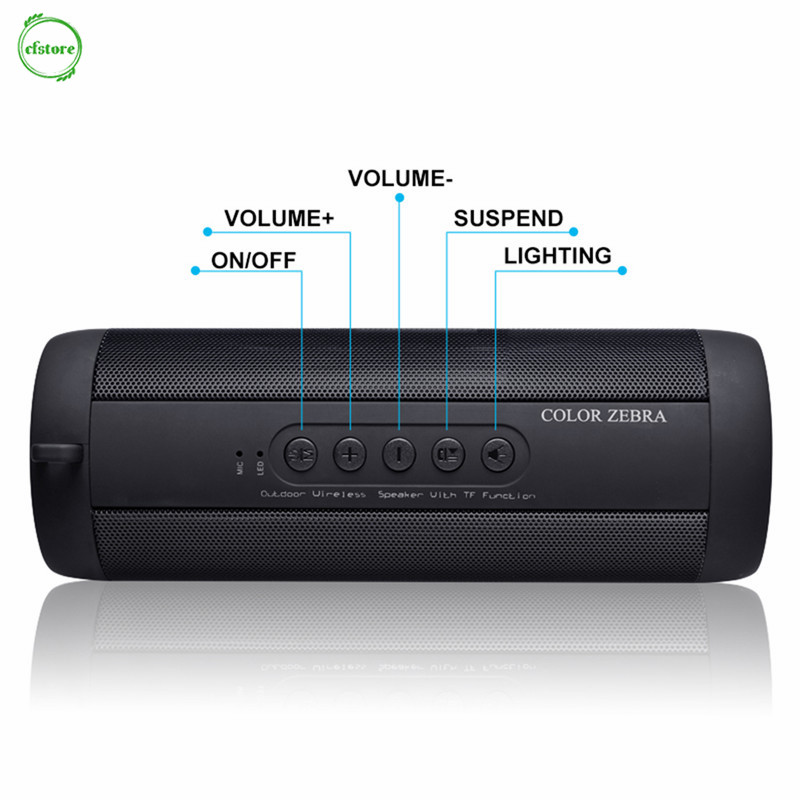 Loa Bluetooth Không Dây Chống Nước Hỗ Trợ Thẻ Nhớ Tf Gắn Xe Đạp