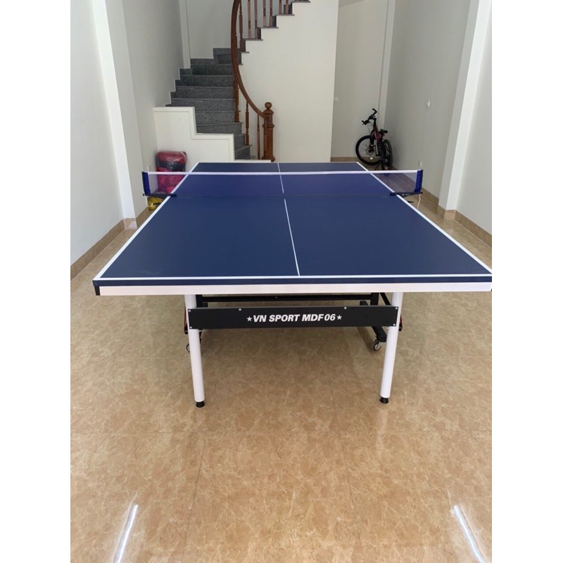 Bàn bóng bàn Vinasport MDF 25mm -06 kèm cọc lưới bóng bàn