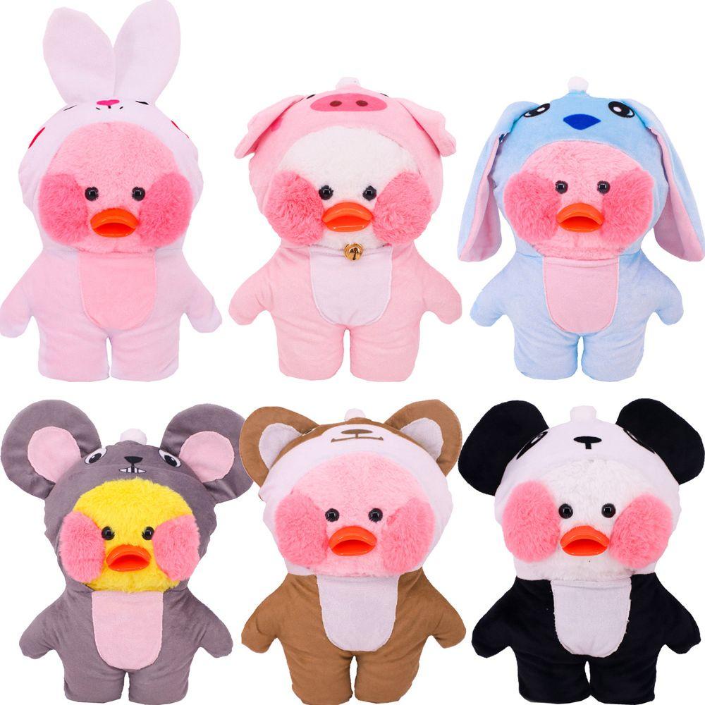 IVORY Vịt Vàng Nhồi Bông Chất Liệu Cotton Trang Trí Quần Áo Búp Bê Hoạt Hình