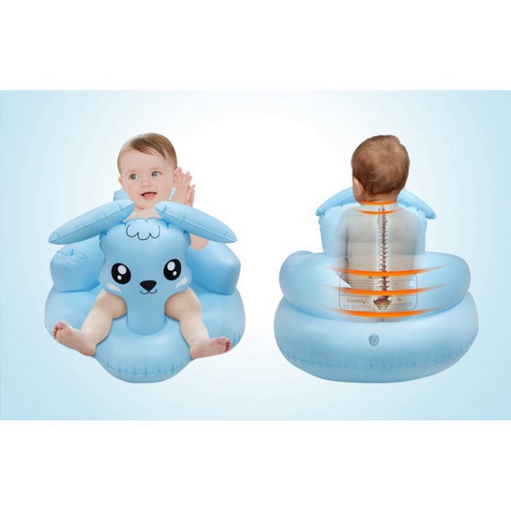 GHẾ HƠI TẬP NGỒI GIÚP NÂNG CỘT SỐNG CHO BÉ CÓ TỰA ĐẦU CHO BÉ BABYJOY MART