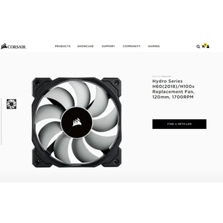CORSAIR FAN SP Series thổi rad tách từ AIO Corsair H100X/H60
