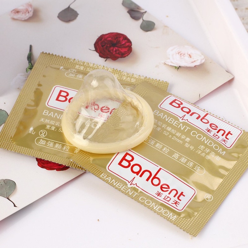 Bao cao su BANBENT Climax streng 001 có gai li ti, gel bôi trơn, siêu mỏng, hương thơm 10 bcs