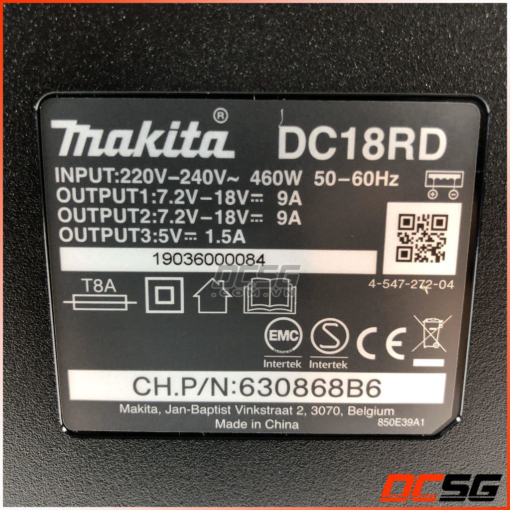 Sạc nhanh 2 cổng 14.4-18V Makita DC18RD
