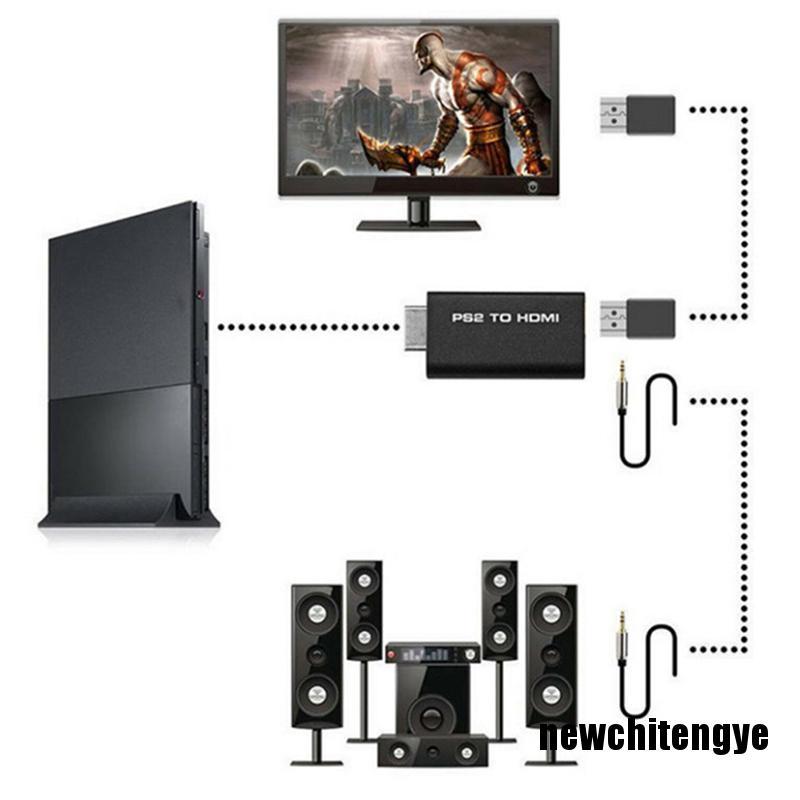 Cáp Chuyển Đổi Ps2 Sang Hdmi Av Với Đầu Ra Âm Thanh 3.5mm Cho Hdtv Super