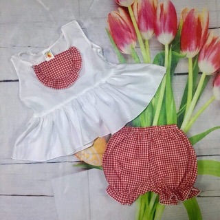 Combo 2 bộ kate lụa cho bé 7-23kg