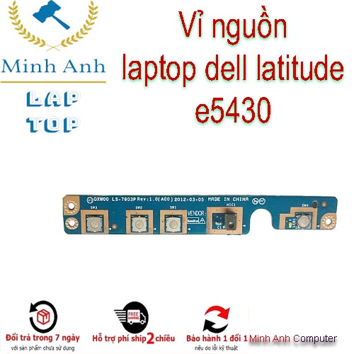 Nút nguồn laptop dell latitude e5430