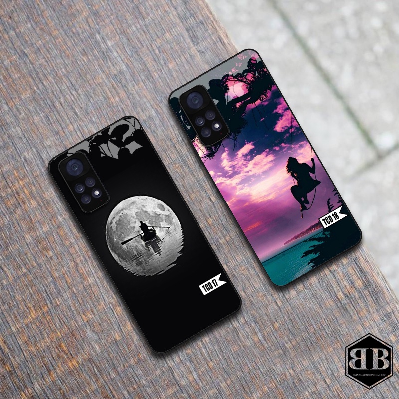 Ốp lưng kính cường lực Xiaomi Redmi Note 11 4G / Redmi Note 11S hình in theo yêu cầu