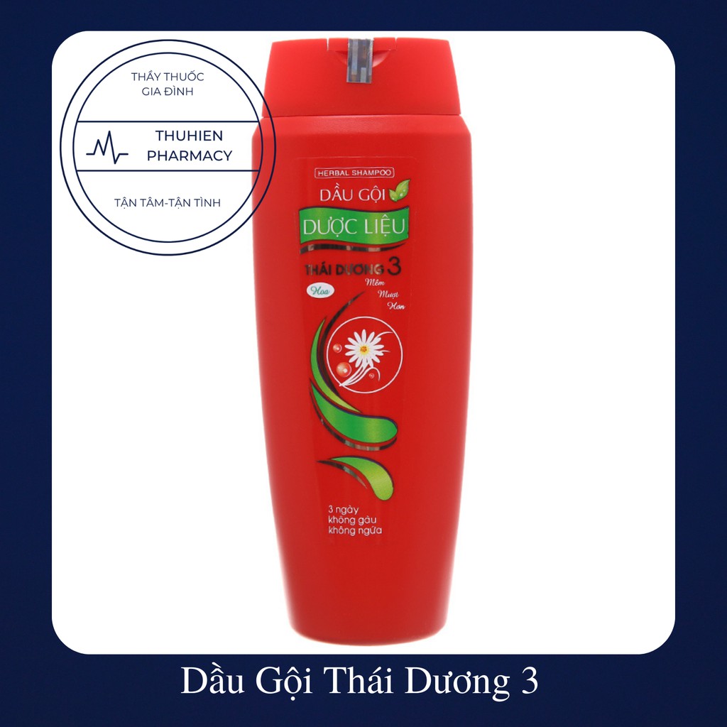 [Hàng chính hãng] DẦU GỘI THÁI DƯƠNG 3 - Ba ngày không gàu không ngứa (chai 200ml)