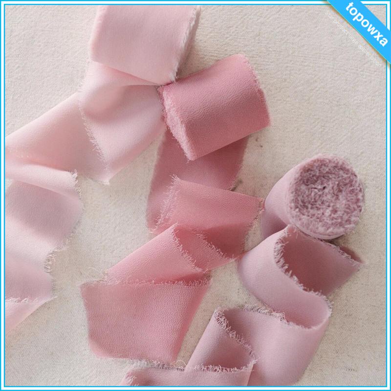 Set 3 Cuộn Ruy Băng Lụa Voan 2 "x 5yd Dùng Gói Quà Valentine