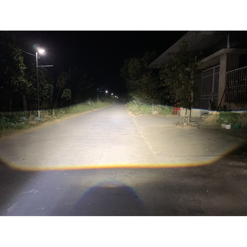 Bi Cầu LED B11  Lens Tím Xanh Lắp Sẵn Cho Exciter 150, Y15ZR V1 Có Đầy Đủ Dây Nguồn Xịn