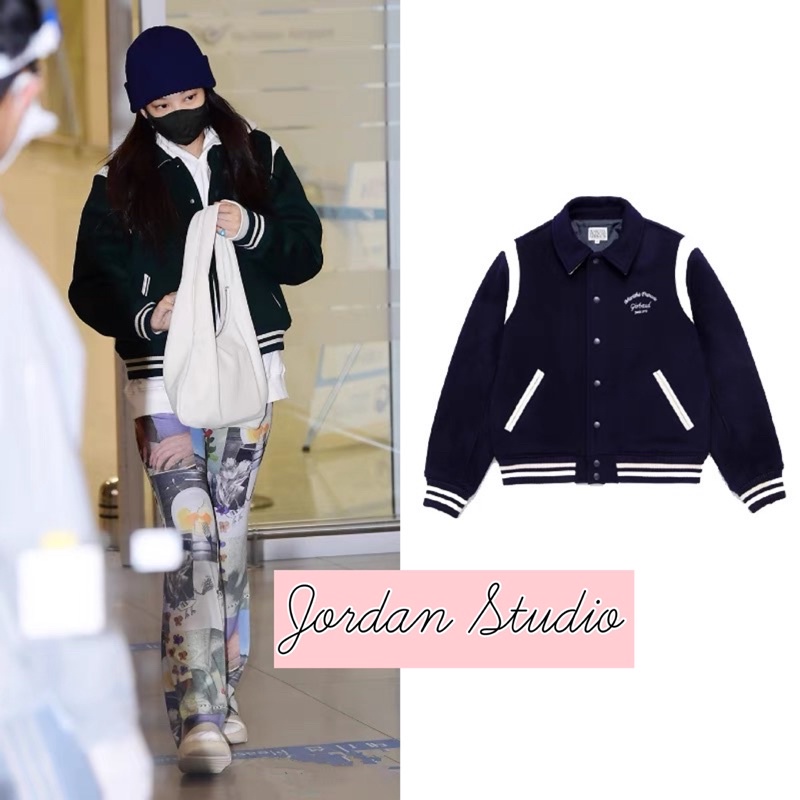 Áo khoác varsity giống Seo Ah Ri Celebrity,Jennie Blackpink,Joy Red Velvet,YooA,Haechan NCT,Han STRAYKIDS
