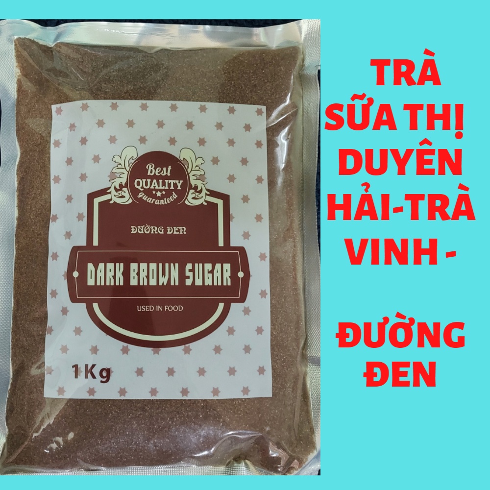Đường đen nguyên liệu dùng đề pha chế trà sữa. Xuất xứ Việt Nam. Gói 1kg