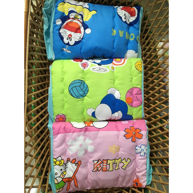 Nệm lót COTTON nôi tre đặt võng Viet kids an toàn cho bé vải hình nhiều size