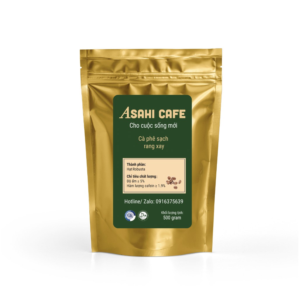 CÀ PHÊ RANG MỘC - 100% NGUYÊN CHẤT ASAHI - ROBUSTA  - CULI - ARABIA - 500g