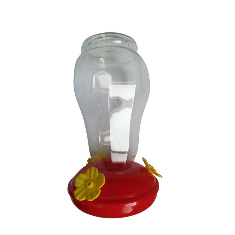 Lucky Dụng Cụ Cho Chim Uống Nước Miệng Rộng Bằng Nhựa Hình Hoa Treo Cửa Sổ Ngoài Trời