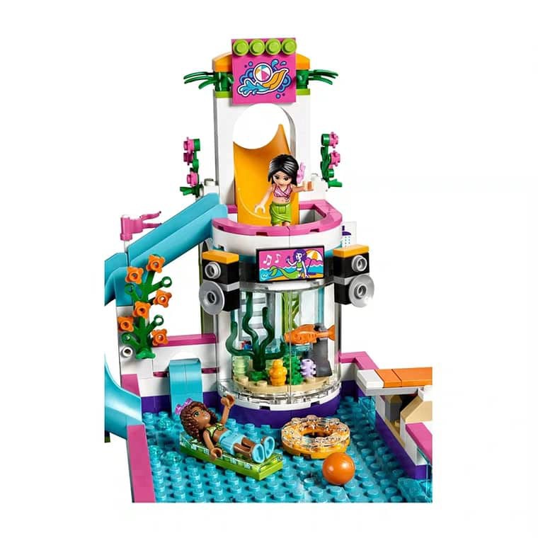 xả hết hàng - Bộ lắp ráp kiểu lego friends - Bể bơi thành phố cùng mùa hè của Martina