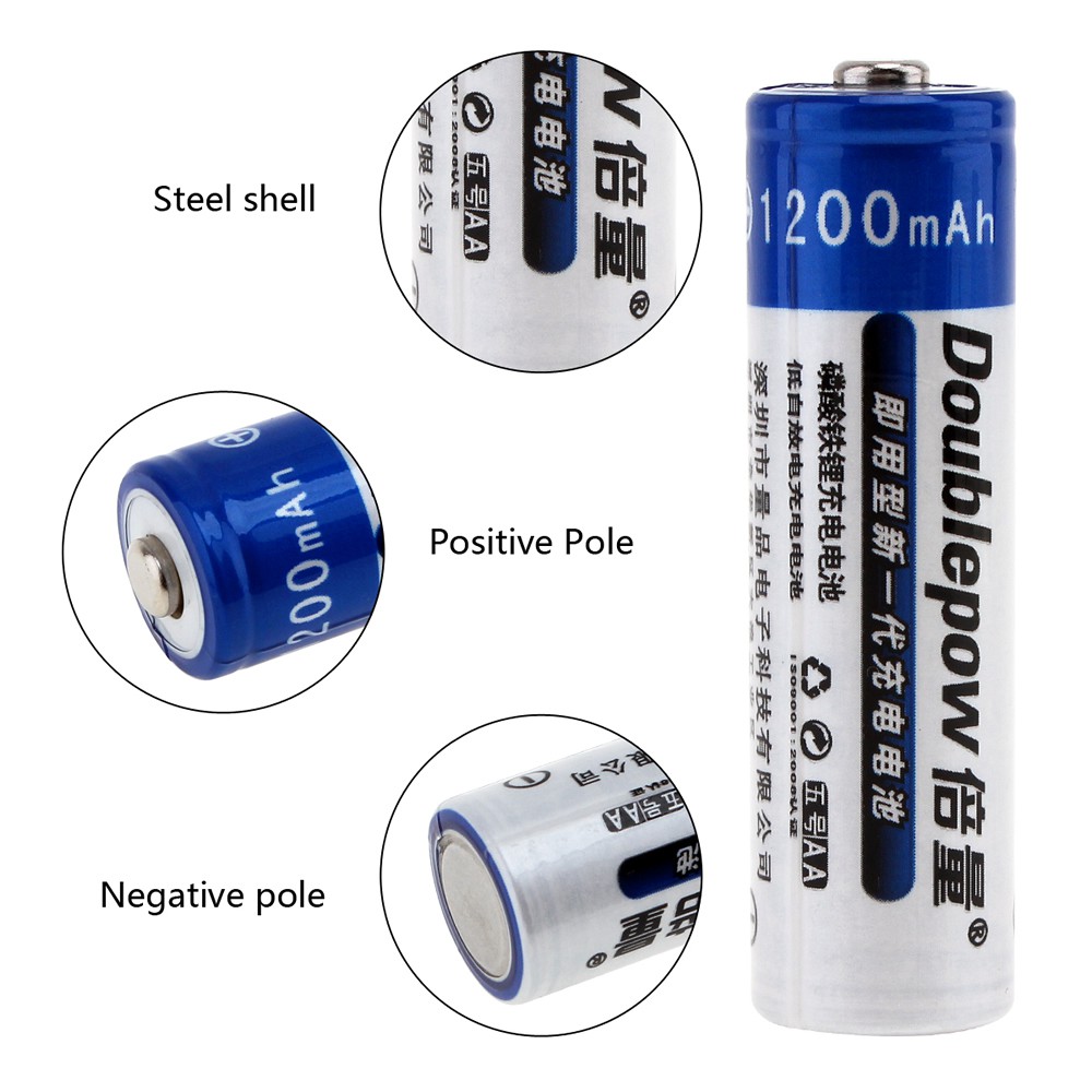 Pin Sạc AA 1200mAh / AAA 900mAh Doublepow