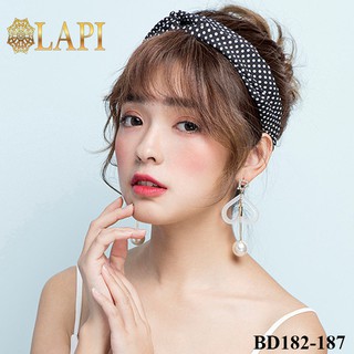 Băng đô turban vải kiểu chấm bi tiểu thư | Phụ kiện tóc