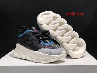 VERSACE CHAIN REACTION Giày thể thao Nam Nữ Giày sneaker Cặp đôi Giày thường V-3 Đen Xám Be Thời trang 36-45