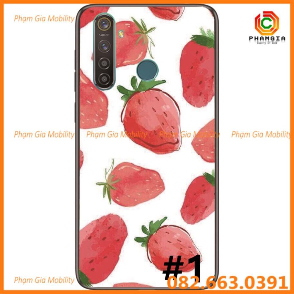 Ốp lưng hình dẻo in hình hoa, trái cây Realme 5i / Realme 5S / Realme 5 Pro / Realme Q/ Realme C3