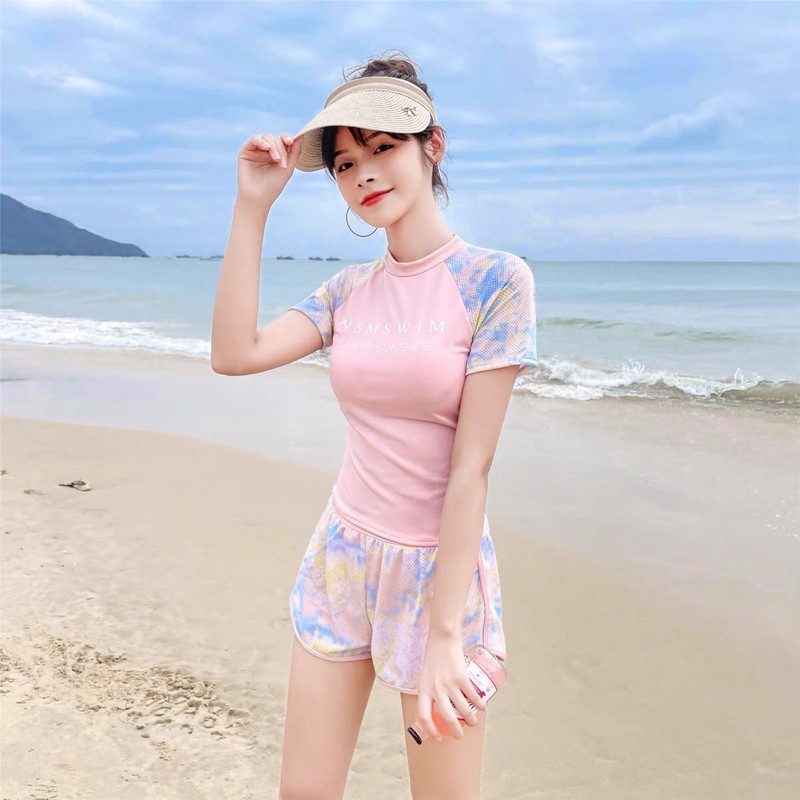 (Hàng od ko sẵn) bộ bơi cộc màu xinh