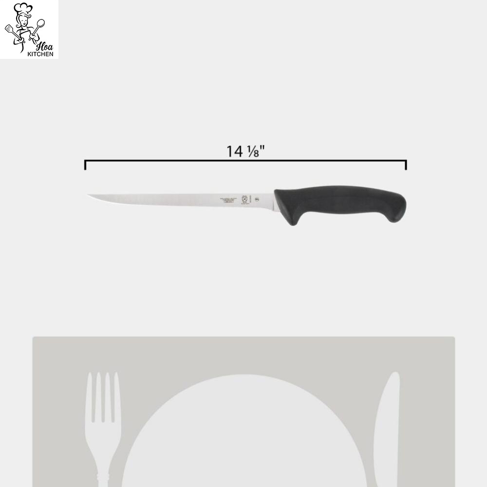 Dao Lọc Thịt Phi Lê Cá Róc Xương Lưỡi Cứng Dẻo Bản Hẹp Dài 210 Mm Thép Nhật Cao Cấp Mercer Culinary USA