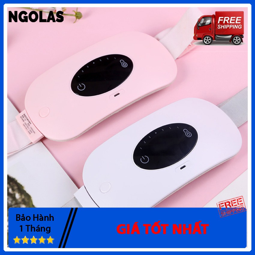 Máy Chườm Giảm Đau Bụng Nguyệt San Nam Tặng Nữ S249 - Máy massage đại lưng sưởi ấm bụng làm ấm tử cung kèm sạc - Ngolas