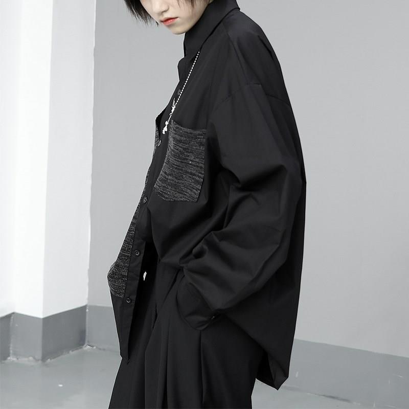 Garbastes Yamamoto Loose Knitted T-shirt Dark Tailored Design For Men And Women yohji