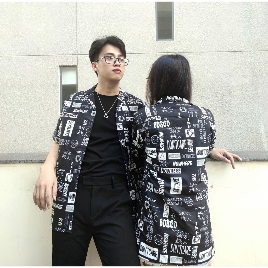 Áo sơ mi nam ngắn tay cổ vest