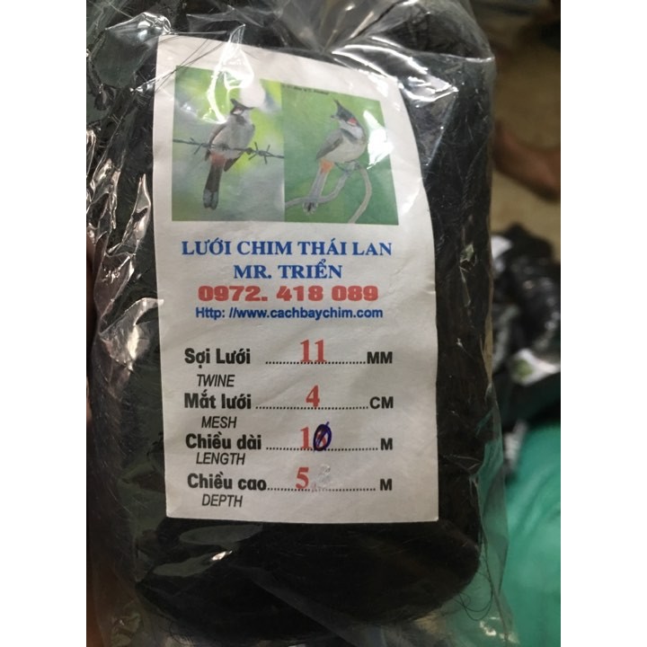 Lưới bẫy chim 10x5 chào mào